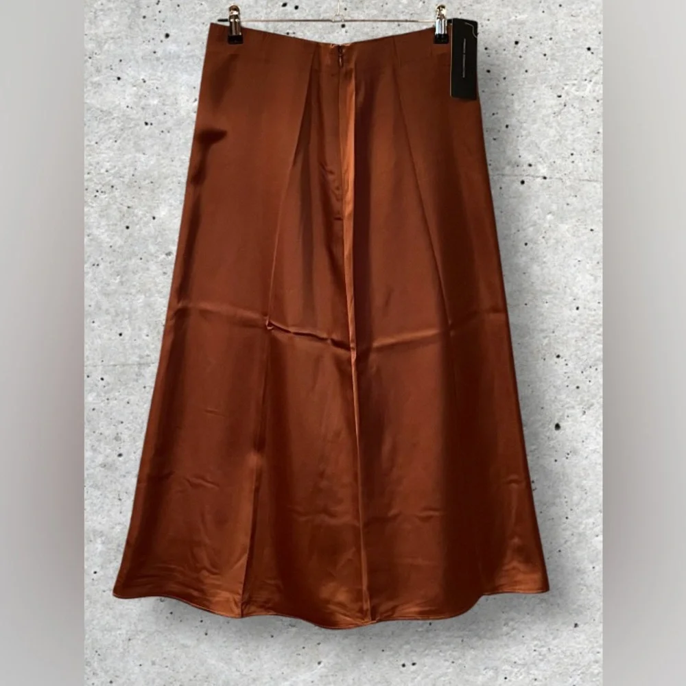NWT French Connection Satin Midi Skirt